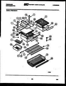 04 - Shelves And Supports parts for Frigidaire Refrigerator FPES19BDL1 from AppliancePartsPros.com