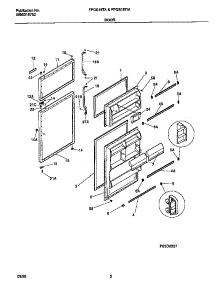 02 - Doors parts for Frigidaire Refrigerator FPGS18TAL4 from AppliancePartsPros.com