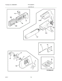 11 - Controls parts for Frigidaire Refrigerator FPHC2399KF3 from AppliancePartsPros.com