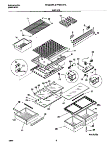 04 - Shelves parts for Frigidaire Refrigerator FPGS18TAL4 from AppliancePartsPros.com