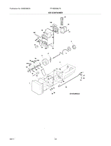 15 - Ice Container parts for Frigidaire Refrigerator FPHB2899LF5 from AppliancePartsPros.com