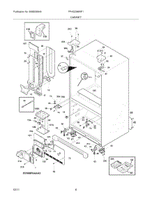 07 - Cabinet parts for Frigidaire Refrigerator FPHG2399MF1 from AppliancePartsPros.com