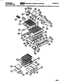 04 - Shelves, Moulding parts for Frigidaire Refrigerator FPI16TEW0 from AppliancePartsPros.com