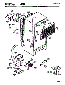 05 - Compressor, Condenser, Evaporator parts for Frigidaire Refrigerator FPI16TEW0 from AppliancePartsPros.com