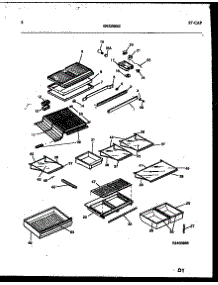 05 - Shelves And Supports parts for Frigidaire Refrigerator FPW21TIPW0 from AppliancePartsPros.com