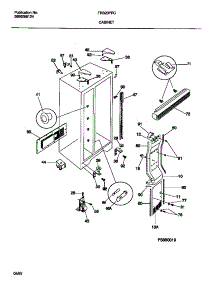 04 - Cabinet parts for Frigidaire Refrigerator FRS20PRCD0 from AppliancePartsPros.com