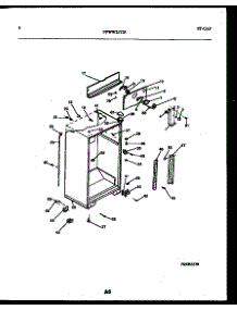 04 - Cabinet Parts parts for Frigidaire Refrigerator FPWW21TIRW0 from AppliancePartsPros.com