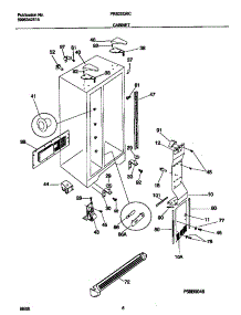 04 - Cabinet parts for Frigidaire Refrigerator FRS20QRCD9 from AppliancePartsPros.com