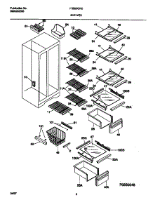 05 - Shelves parts for Frigidaire Refrigerator FRS20QRCD3 from AppliancePartsPros.com