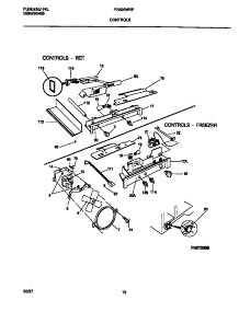 06 - Controls parts for Frigidaire Refrigerator FRS20WRFW0 from AppliancePartsPros.com