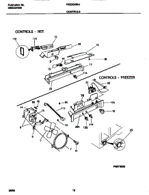 06 - Controls parts for Frigidaire Refrigerator FRS20WRHD1 from AppliancePartsPros.com