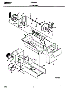 09 - Ice Container parts for Frigidaire Refrigerator FRS20WRHD1 from AppliancePartsPros.com