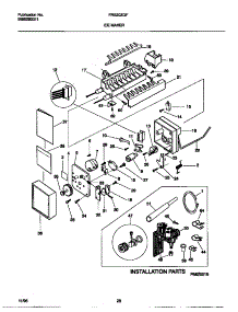 10 - Ice Maker parts for Frigidaire Refrigerator FRS20ZGFD0 from AppliancePartsPros.com