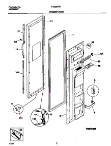 02 - Frzdoor parts for Frigidaire Refrigerator FRS20ZRGD8 from AppliancePartsPros.com