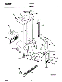 04 - Cabinet parts for Frigidaire Refrigerator FRS20ZRGD8 from AppliancePartsPros.com