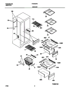 05 - Shelves parts for Frigidaire Refrigerator FRS20ZRGD8 from AppliancePartsPros.com