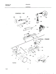 11 - Controls parts for Frigidaire Refrigerator FRS20ZRGW4 from AppliancePartsPros.com