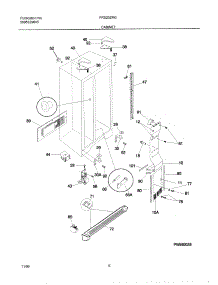 07 - Cabinet parts for Frigidaire Refrigerator FRS20ZRGB4 from AppliancePartsPros.com