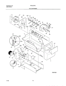 17 - Ice Container parts for Frigidaire Refrigerator FRS20ZRGW4 from AppliancePartsPros.com