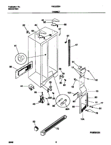04 - Cabinet parts for Frigidaire Refrigerator FRS20ZSHB3 from AppliancePartsPros.com