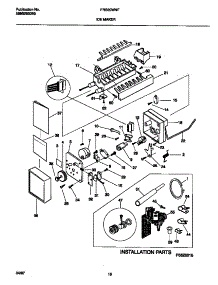 10 - Ice Maker parts for Frigidaire Refrigerator FRS20WNFW0 from AppliancePartsPros.com
