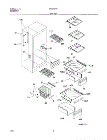 09 - Shelves parts for Frigidaire Refrigerator FRS20ZRGD4 from AppliancePartsPros.com