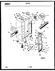 04 - Cabinet Parts parts for Frigidaire Refrigerator FRS22PRBW0 from AppliancePartsPros.com
