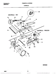 06 - Controls parts for Frigidaire Refrigerator FRS22PRCD0 from AppliancePartsPros.com