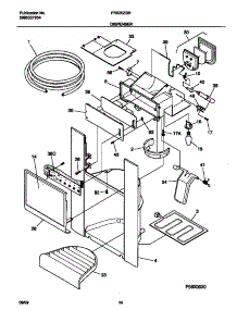 08 - Ice Dispenser parts for Frigidaire Refrigerator FRS20ZSHB3 from AppliancePartsPros.com
