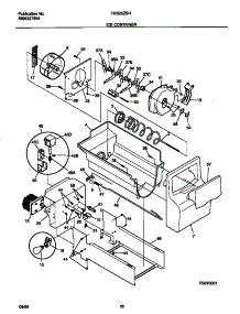 09 - Ice Container parts for Frigidaire Refrigerator FRS20ZSHB3 from AppliancePartsPros.com