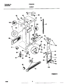 04 - Cabinet parts for Frigidaire Refrigerator FRS22XGCD2 from AppliancePartsPros.com