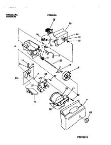 09 - Ice Container & Dispenser Drive parts for Frigidaire Refrigerator FRS22VSBD0 from AppliancePartsPros.com