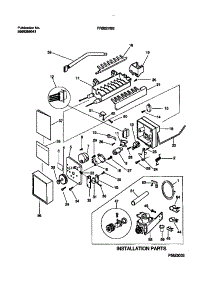 10 - Ice Maker & Installation Components parts for Frigidaire Refrigerator FRS22VSBD0 from AppliancePartsPros.com
