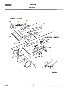 06 - Controls parts for Frigidaire Refrigerator FRS22WPCD2 from AppliancePartsPros.com