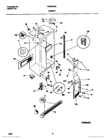 04 - Cabinet parts for Frigidaire Refrigerator FRS22WNCD4 from AppliancePartsPros.com