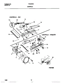 06 - Controls parts for Frigidaire Refrigerator FRS22WNCD4 from AppliancePartsPros.com