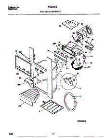 08 - Ice & Water Dispenser parts for Frigidaire Refrigerator FRS22XGCD2 from AppliancePartsPros.com