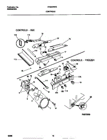 06 - Controls parts for Frigidaire Refrigerator FRS22WRCW2 from AppliancePartsPros.com