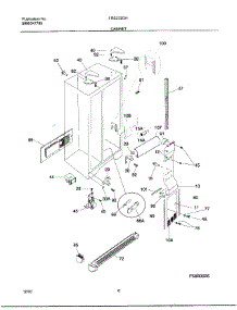 06 - Cabinet parts for Frigidaire Refrigerator FRS22ZGHW6 from AppliancePartsPros.com
