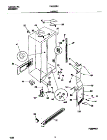 04 - Cabinet parts for Frigidaire Refrigerator FRS22ZRHW3 from AppliancePartsPros.com
