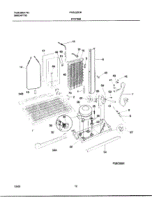 12 - System parts for Frigidaire Refrigerator FRS22ZGHW6 from AppliancePartsPros.com