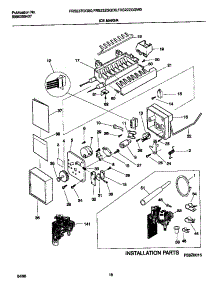10 - Ice Maker parts for Frigidaire Refrigerator FRS22ZGGD0 from AppliancePartsPros.com