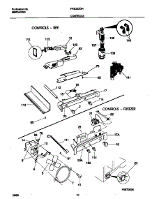 06 - Controls parts for Frigidaire Refrigerator FRS22ZGHW5 from AppliancePartsPros.com