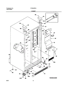 07 - Cabinet parts for Frigidaire Refrigerator FRS23HF5AQ1 from AppliancePartsPros.com