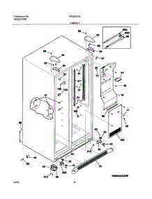 07 - Cabinet parts for Frigidaire Refrigerator FRS23F5AB5 from AppliancePartsPros.com