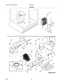 13 - System parts for Frigidaire Refrigerator FRS23KF6CQ2 from AppliancePartsPros.com