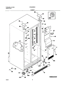 07 - Cabinet parts for Frigidaire Refrigerator FRS23KR4AW5 from AppliancePartsPros.com