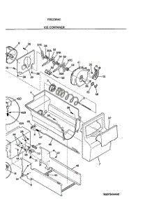 17 - Ice Container parts for Frigidaire Refrigerator FRS23R4CB2 from AppliancePartsPros.com