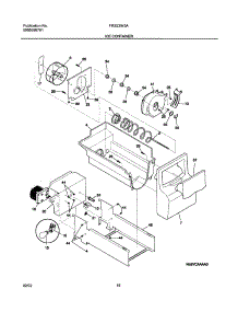 17 - Ice Container parts for Frigidaire Refrigerator FRS23W3AQ3 from AppliancePartsPros.com