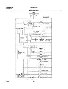 20 - Wiring Schematic parts for Frigidaire Refrigerator FRS23W3AQ3 from AppliancePartsPros.com